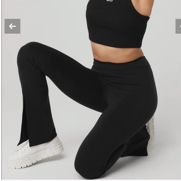 Alo Yoga Airbrush HW Flutter Legging Black - Picture 3 of 8